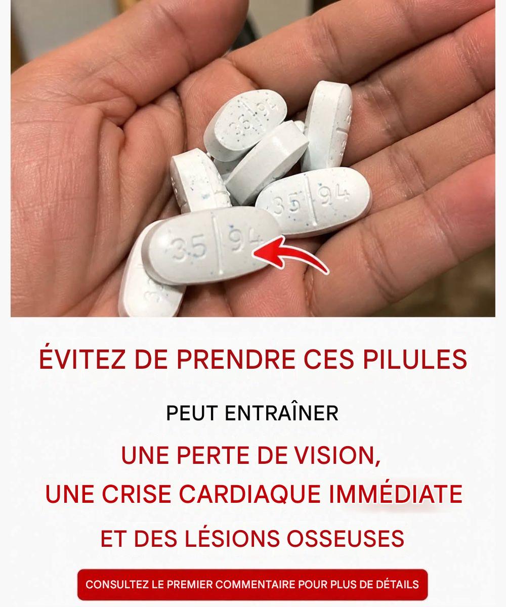 Avertissement ! Ces comprimés peuvent provoquer des caillots sanguins, des thromboses et des crises cardiaques.
