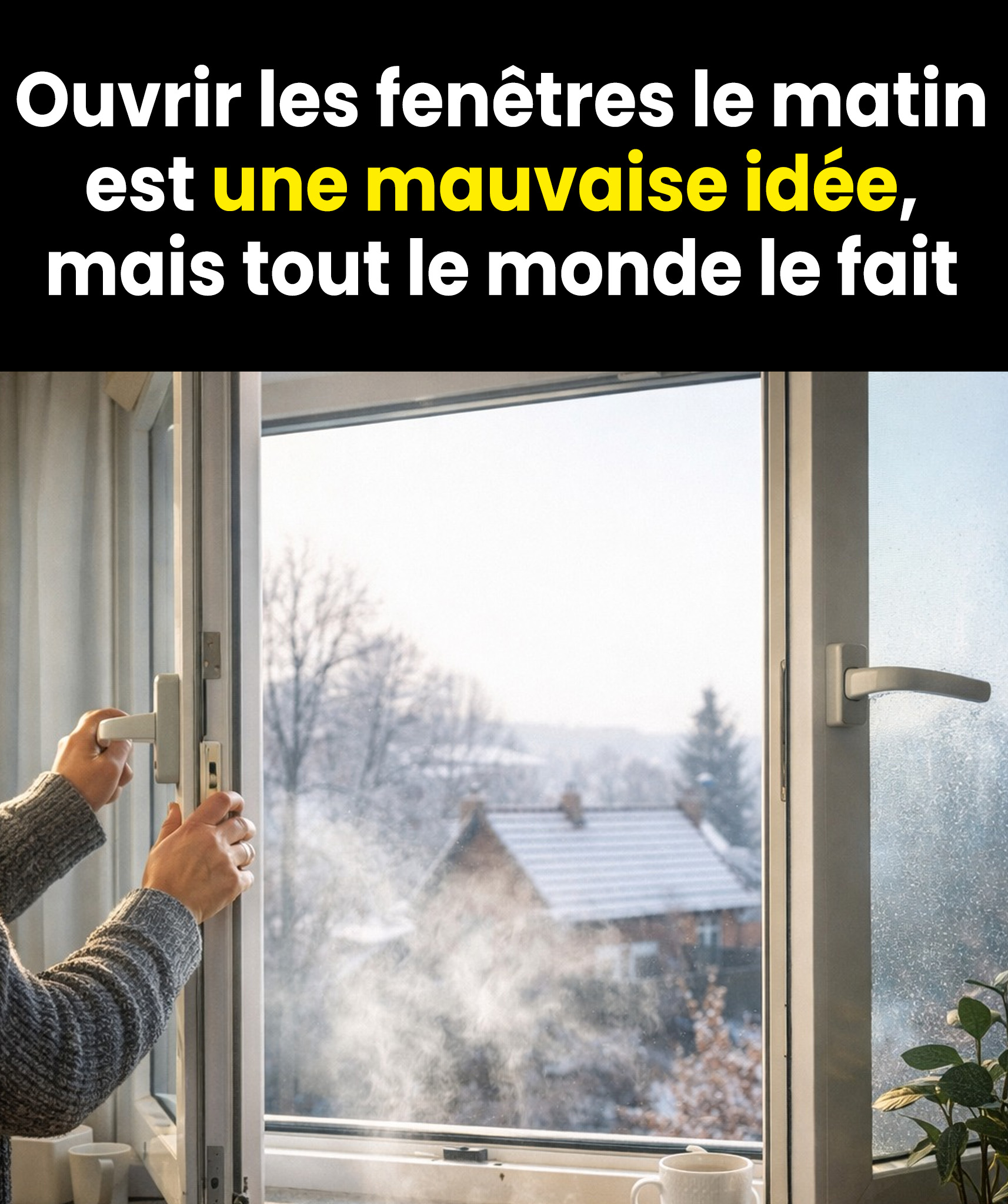 Ouvrir les fenêtres le matin en hiver : le geste qui aggrave la qualité de l’air de votre logement