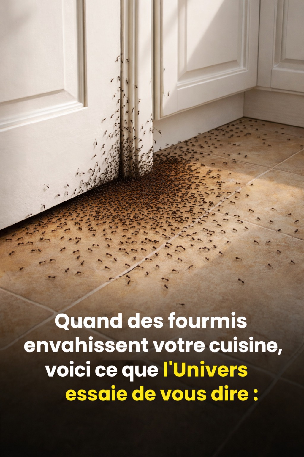 Si les fourmis s’invitent chez vous, cela pourrait indiquer un signe que vous ne voyez pas
