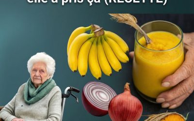 Un jus étonnant pour la santé des os et des articulations : banane, curcuma et oignon