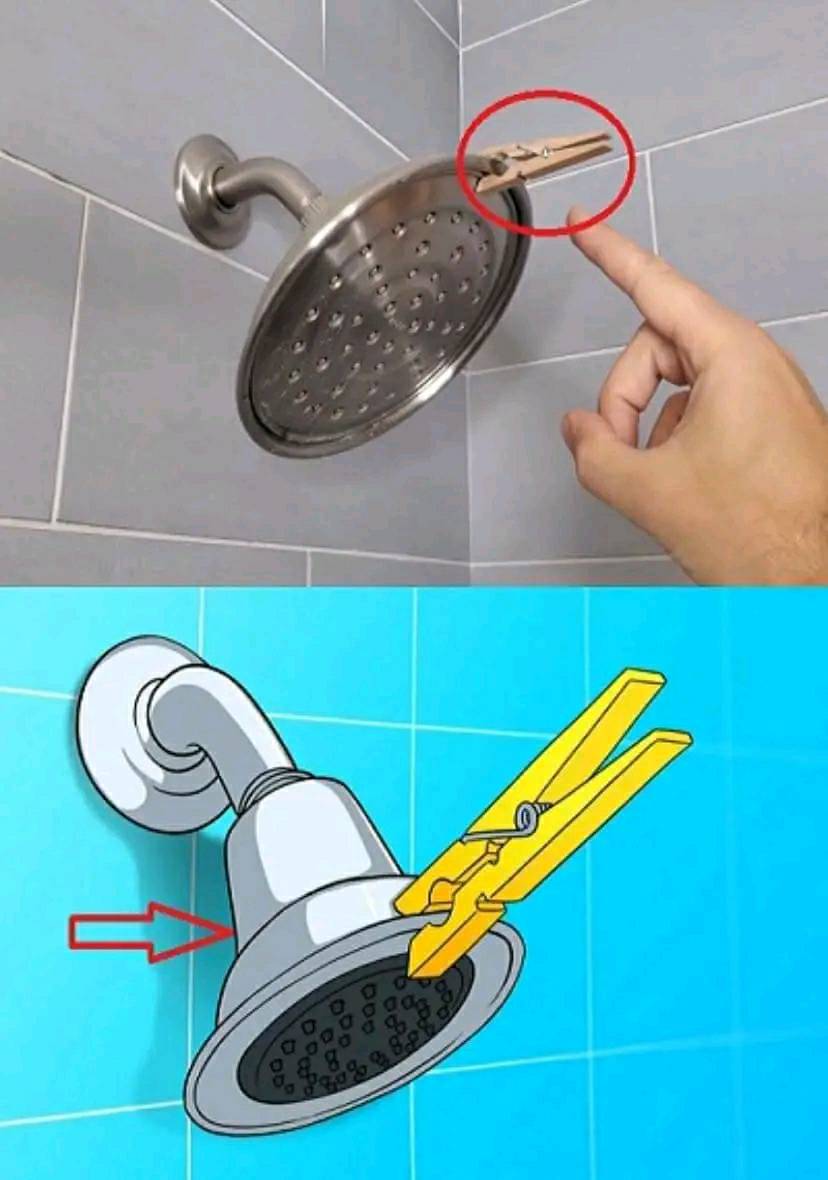 Pourquoi accrocher une pince à linge au-dessus de la douche : Une fois que vous le savez, vous le ferez toujours