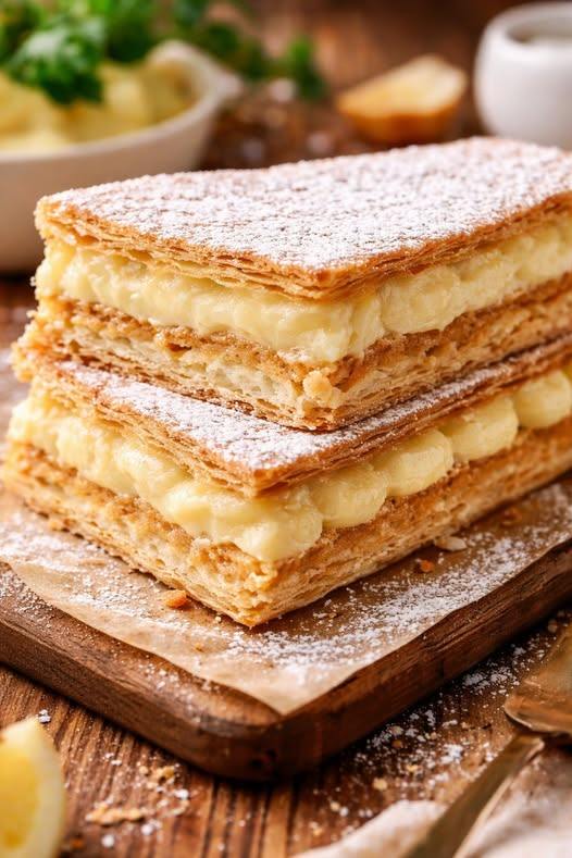 Je vais vous montrer comment faire un mille-feuille à la crème pâtissière