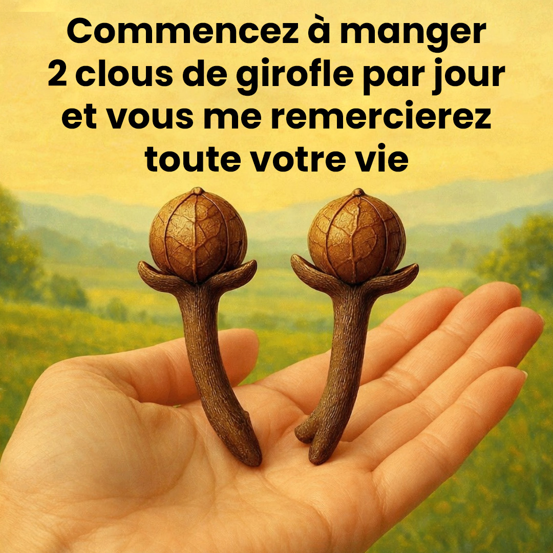 Commencez à manger deux clous de girofle par jour et vous me remercierez toute votre vie