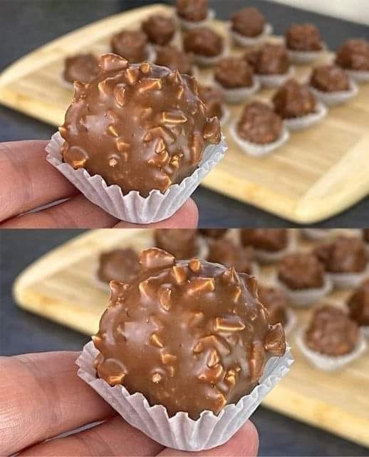 Ingrédients : 150 g de dattes trempées dans de l’eau froide pendant 15 minutes 60 g de biscuits écrasés avec édulcorant 3 cuillères à soupe de cacao 1 pincée de sel 100 ml de lait