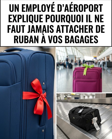 Un employé d’aéroport explique pourquoi il ne faut jamais attacher un ruban à sa valise. Voir le premier commentaire.