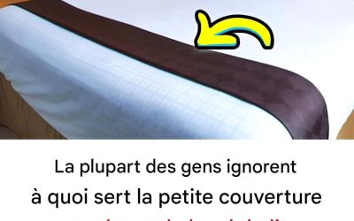 À quoi sert une petite couverture posée sur le bord d’un lit d’hôtel ?