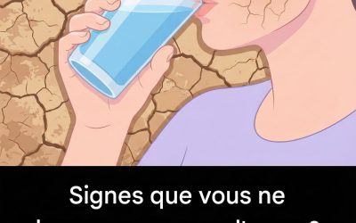 Signes subtils que vous ne buvez pas assez d’eau?