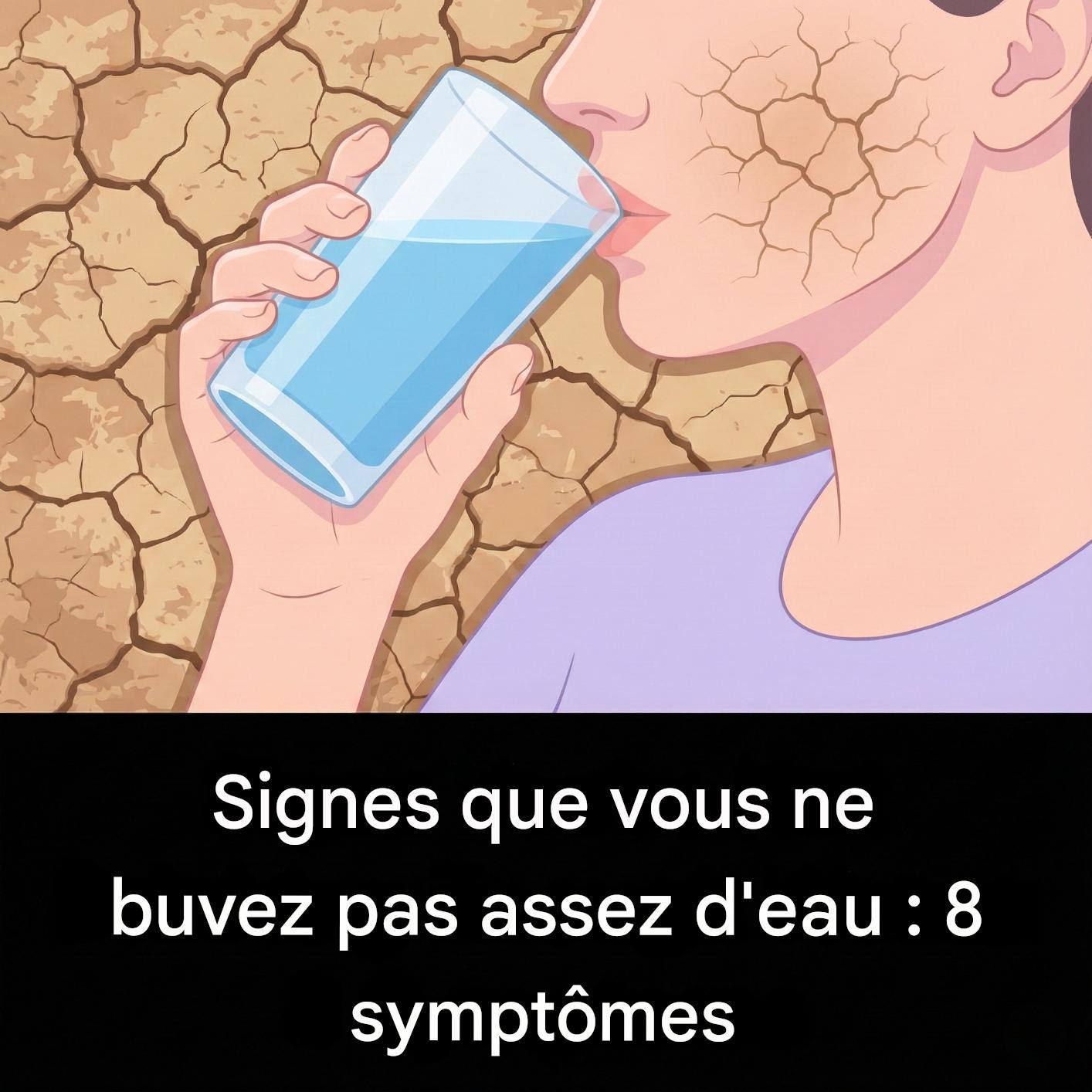 Signes subtils que vous ne buvez pas assez d’eau?