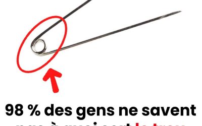 98 % des gens ne savent pas à quoi sert le trou dans une épingle à nourrice