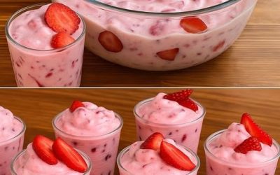 Un dessert aux fraises facile à préparer en 2 minutes