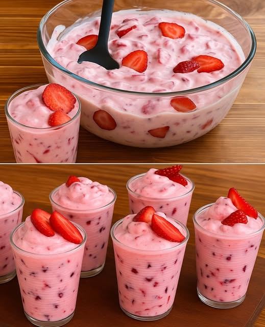 Un dessert aux fraises facile à préparer en 2 minutes