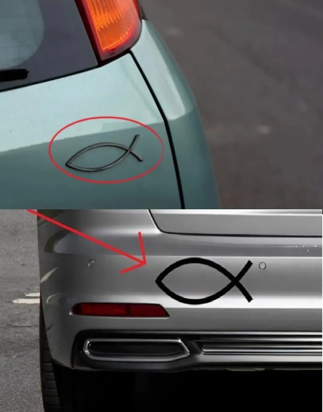 Que signifie le petit symbole en forme de poisson à l’arrière de certaines voitures et à quoi sert-il ?