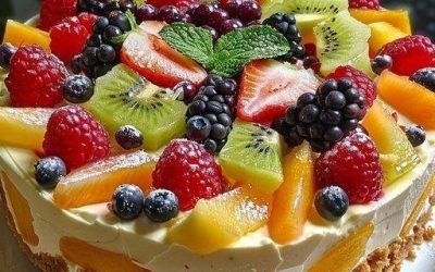 Cheesecake à la Salade de Fruits
