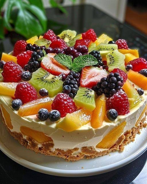 Cheesecake à la Salade de Fruits