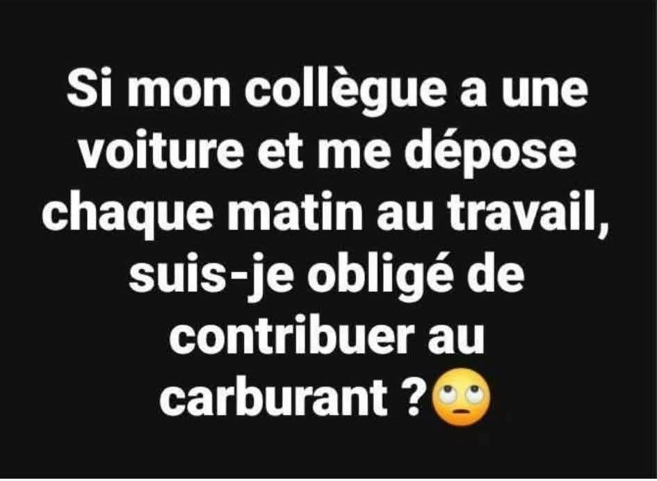 Faut-il participer au carburant quand un collègue vous dépose au travail ?