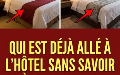Le mystérieux morceau de tissu sur le lit d’hôtel : savez-vous à quoi il sert ?