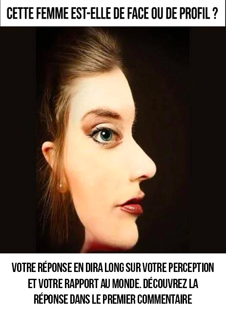 La femme regarde-t-elle droit devant elle ou sur le côté ? Ce test révèle votre façon d’appréhender le monde