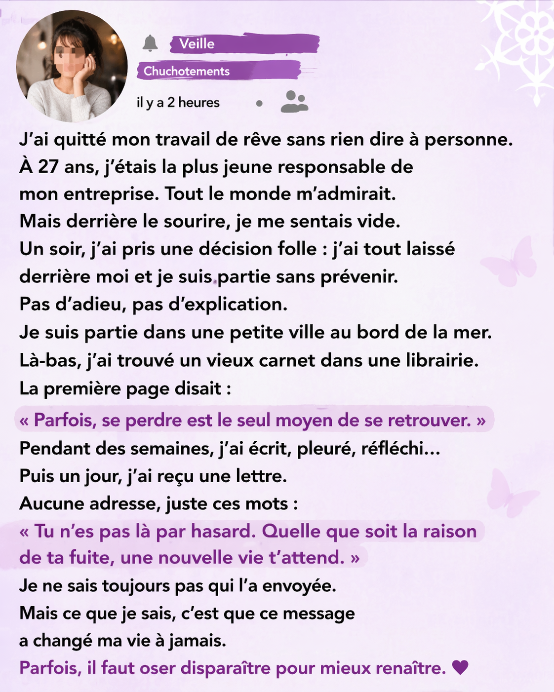 🌿 Parfois, se perdre est le seul moyen de se retrouver