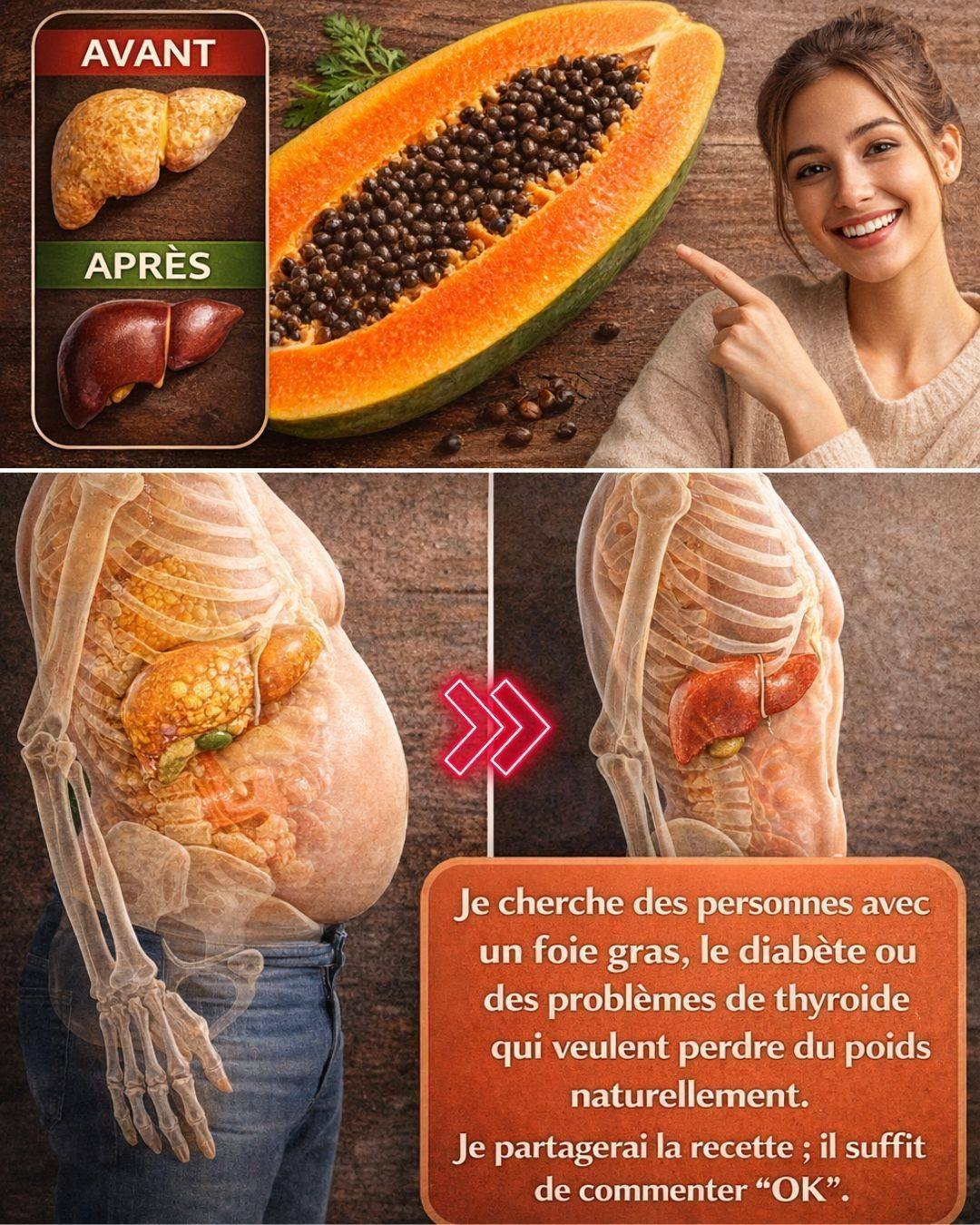 Le pouvoir caché des graines de papaye : un secret naturel pour favoriser la santé hépatique et réduire la graisse abdominale.