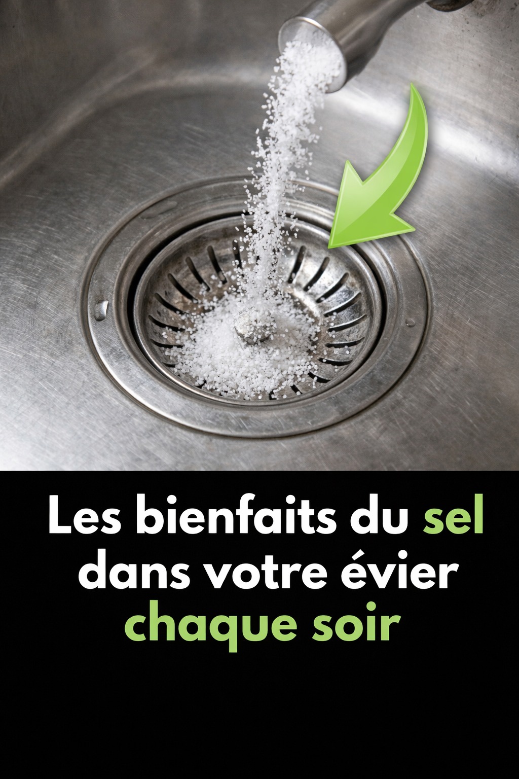 Comment nettoyer les drains de l’évier avec du bicarbonate de soude et du sel
