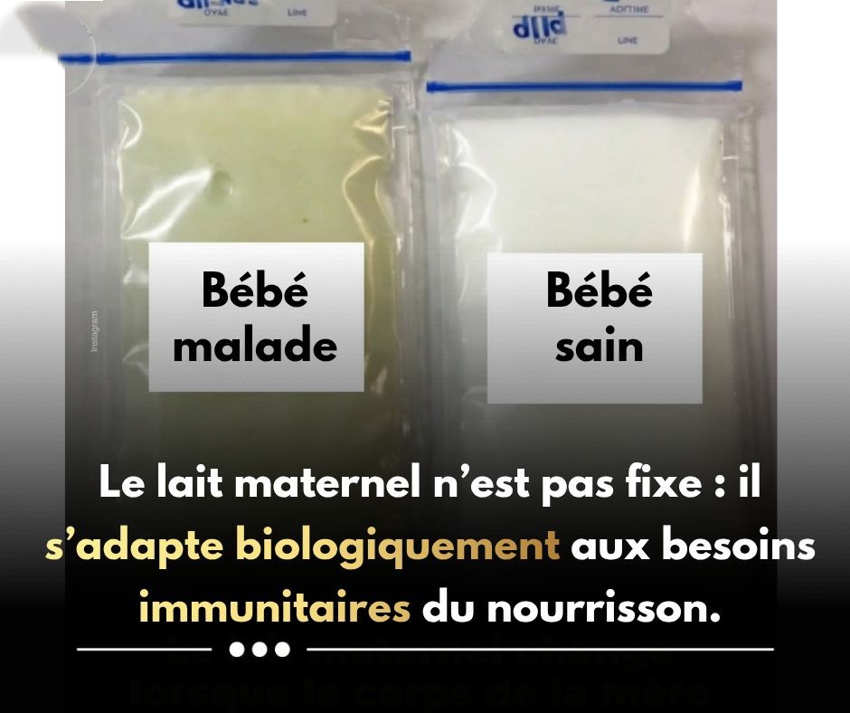 “Le lait maternel n’est pas fixe : il s’adapte biologiquement aux besoins immunitaires du nourrisson.”