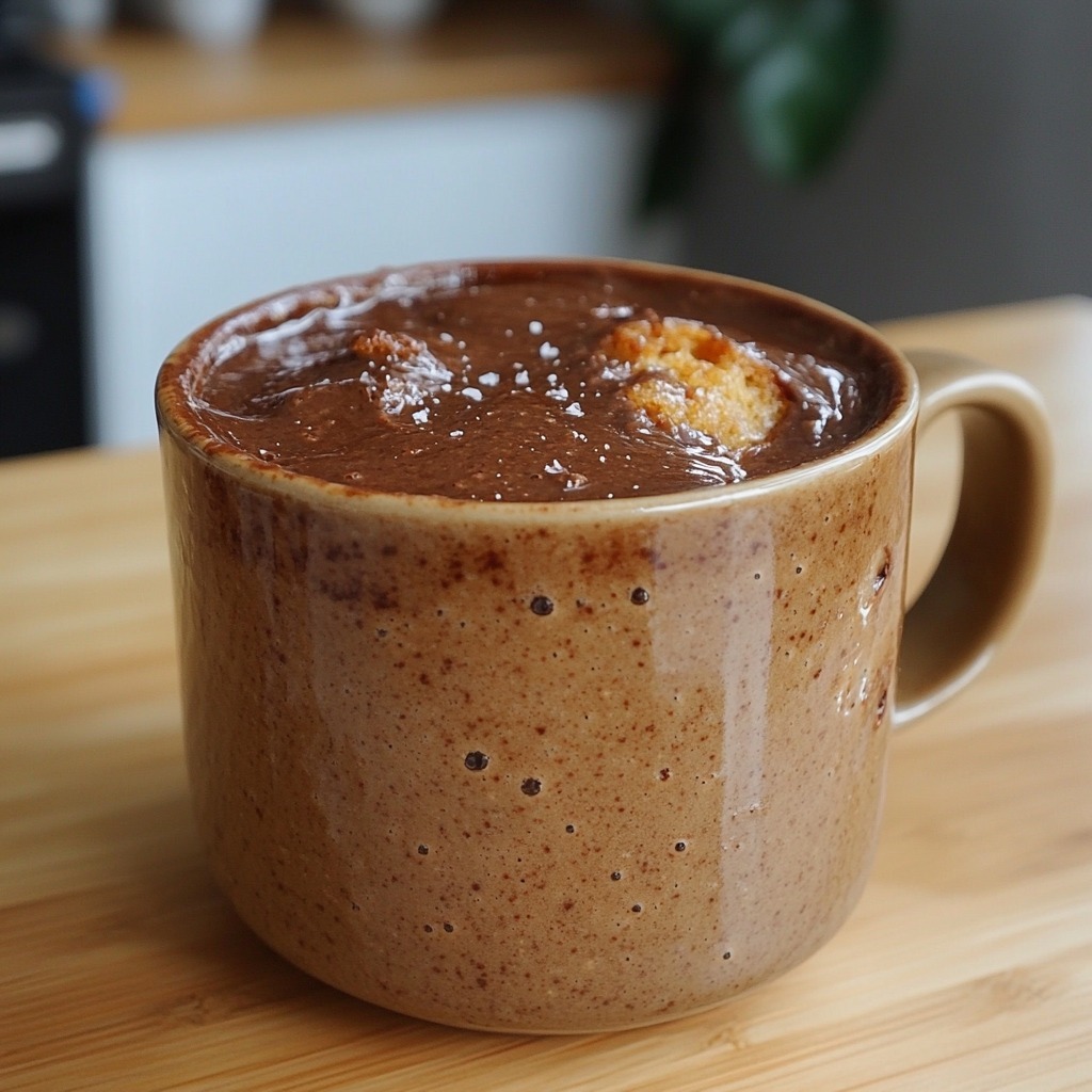 Mug cake chocolat cœur fondant (moins de 5 €)