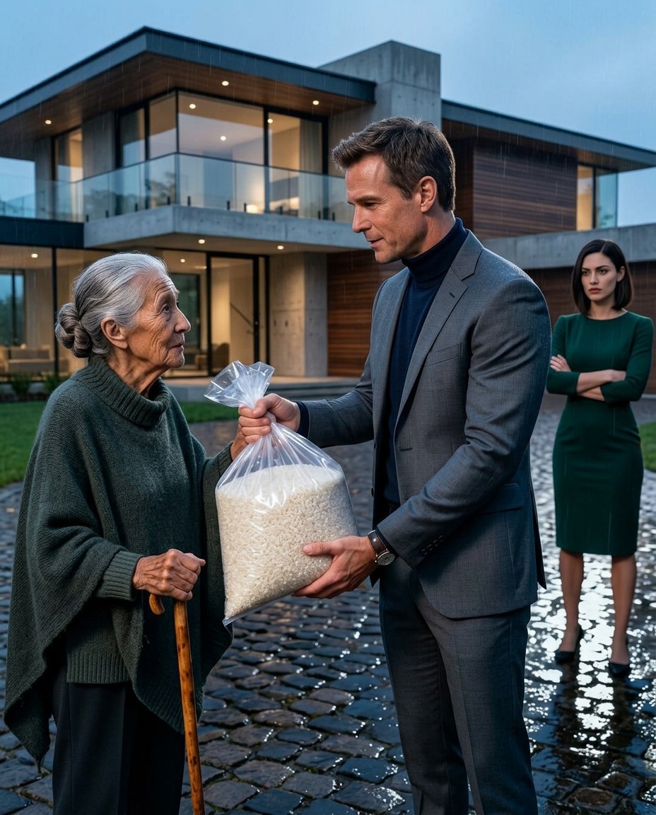 « Il l’a chassée sous la pluie avec pour seul bagage un sac de riz, mais à l’intérieur se cachait un mot : Pardonne-moi, maman… Je t’aime en secret. » Partie 1 À soixante-dix ans, Doña Rosa a failli être mise à la porte de chez son propre fils, serrant contre elle un petit sac de riz tandis que la pluie ruisselait sur son visage – comme si le ciel lui-même voulait dissimuler son humiliation. Le soir était tombé sur le chemin de terre de San Miguel de las Flores, une bourgade tranquille aux maisons basses, aux chiens endormis et à la fumée de bois qui flottait dans l’air. Doña Rosa marchait lentement, appuyée sur sa canne en bois, un vieux châle sur les épaules et un sac en tissu accroché à son bras. À l’intérieur, quelques papiers usés, une carte d’identité périmée et une poignée de pièces – même pas de quoi acheter un morceau de pain. Elle avait soixante-dix ans, les genoux enflés, l’estomac vide depuis près de deux jours. Pourtant, cet après-midi-là, elle avait rassemblé le peu de dignité qui lui restait pour faire la seule chose qu’elle redoutait : aller demander de l’aide à son fils Luis. Luis n’était plus le petit garçon pieds nus qui courait dans les champs, ni le jeune homme qui portait des sacs au marché. À présent, il tenait une quincaillerie, conduisait un camion rutilant, vivait dans une maison à deux étages derrière un portail noir – et sa femme ne cachait jamais son malaise chaque fois qu’on évoquait sa modeste famille. Tout le long du chemin, Rosa se répétait qu’elle ne mendierait pas. Juste un petit prêt – pour des haricots, de l’huile, des tortillas. Elle le rembourserait d’une manière ou d’une autre, même si cela signifiait vendre la vieille machine à coudre qu’elle conservait en souvenir. Arrivée devant la maison, le haut portail la fit hésiter. D’une main tremblante, elle sonna. Le son se perdit dans l’élégant silence qui régnait à l’intérieur. Après ce qui lui parut une éternité, Verónica, la femme de Luis, apparut – impeccable, le regard absent. « Que puis-je vous demander, belle-mère ? » Rosa tenta de sourire, malgré ses lèvres tremblantes. « Je suis venue voir Luis… pour lui demander un petit service. » Verónica la dévisagea de haut en bas – ses sandales usées, sa canne, le bord humide de son châle – puis s’écarta et appela à l’intérieur : « Luis ! Ta mère est encore là !» Luis sortit, son téléphone à la main, tiré à quatre épingles, visiblement pressé – plus préoccupé par son temps que par la femme qui l’avait élevé. En la voyant, son visage se crispa – non pas de colère, mais de malaise, comme s’il ne voulait pas que quiconque soit témoin de la scène. « Qu’est-ce qui ne va pas, maman ? Je suis occupé.» Rosa déglutit. Elle s’était entraînée à demander de l’aide avec dignité, mais à présent, les mots lui échappaient. « Mon fils… il ne reste plus rien à la maison. Je me suis dit que tu pourrais peut-être me prêter un peu d’argent. Juste pour manger aujourd’hui. Je te rembourserai.» Luis soupira et jeta un coup d’œil à Verónica, qui se tenait là, les bras croisés. « Je n’ai plus rien, maman. J’ai tout misé sur le commerce. Tu sais comment c’est. » Rosa baissa les yeux. La faim la tenaillait. « Même un peu, fiston. Je n’ai pas cuisiné depuis des jours. » Verónica claqua la langue avec impatience. « Luis, dis-lui que ce n’est pas possible. On n’est pas une banque. » Ces mots la frappèrent comme une gifle. Elle ne dit rien, serrant sa canne pour que personne ne remarque ses mains tremblantes. Voulant en finir, Luis se détourna, puis revint avec un petit sac de riz. « Tiens, maman. Je n’ai pas d’argent, mais ça devrait suffire pour quelques jours. » Verónica ouvrit légèrement le portail et, avec un sourire froid, poussa doucement Rosa dehors. « Vas-y, avant que la pluie ne s’intensifie. » Rosa serra le sac contre sa poitrine, comme s’il pesait une tonne. Elle avait envie de pleurer, mais refusa de leur donner cette satisfaction. Elle baissa la tête, murmura un merci auquel personne ne répondit, et reprit la route. Derrière elle, le portail de fer claqua, plus brutalement qu’une insulte. Sur le chemin du retour, la bruine s’intensifia. La boue collait à ses pieds, la faim brouillait sa vue, mais elle continuait de défendre son fils en pensée. Elle se disait qu’il devait souffrir, que la vie conjugale était difficile, qu’au moins il ne l’avait pas laissée repartir les mains vides. Arrivée enfin à sa petite maison, elle posa sa canne, déposa le riz sur la table et alluma la faible lampe jaune. La pièce sentait l’humidité et le manque d’entretien. Elle s’apprêta à ouvrir le sac, bien décidée à cuisiner aussitôt. Mais à peine eut-elle glissé la main à l’intérieur qu’elle sentit quelque chose de dur caché parmi les grains. Elle sortit une enveloppe scellée et se figea. L’extérieur était humide, mais l’enveloppe était bien fermée. Son cœur battait la chamade lorsqu’elle l’ouvrit… 👉 La suite dans les commentaires 👇