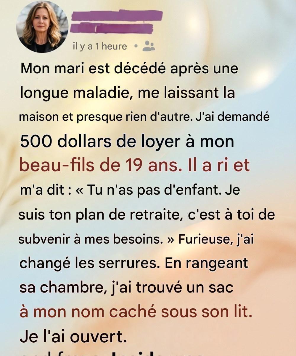 Après le décès de mon mari, une conversation familiale douloureuse a révélé un réconfort inattendu