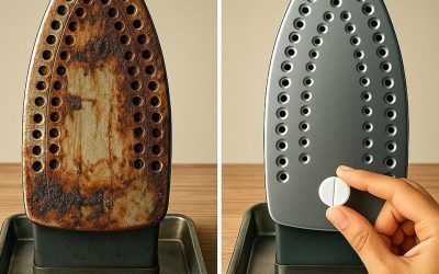 Astuce maison pour nettoyer le fer à repasser et le rendre comme neuf