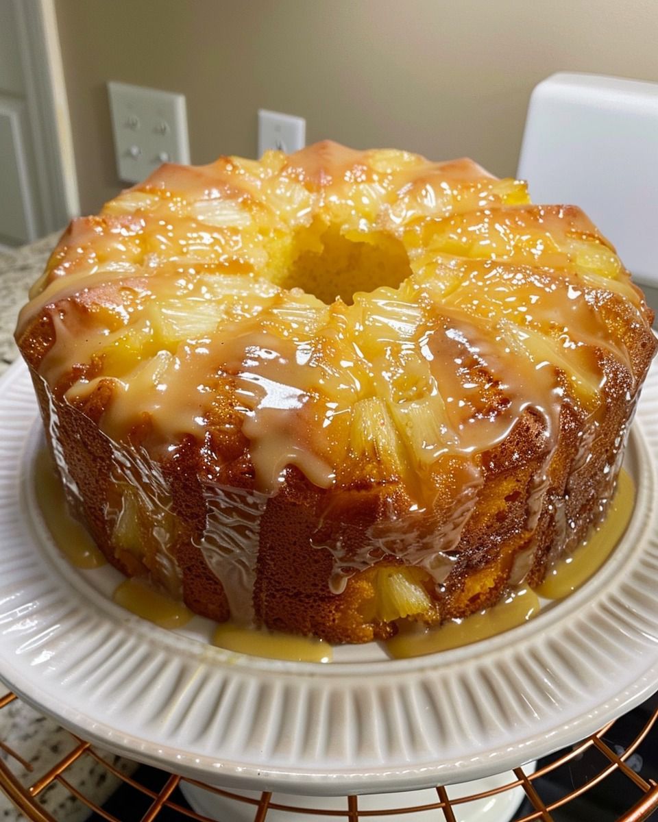 Gâteau quatre-quarts à l’ananas