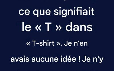 Pourquoi les maillots de corps sont-ils appelés t-shirts ?