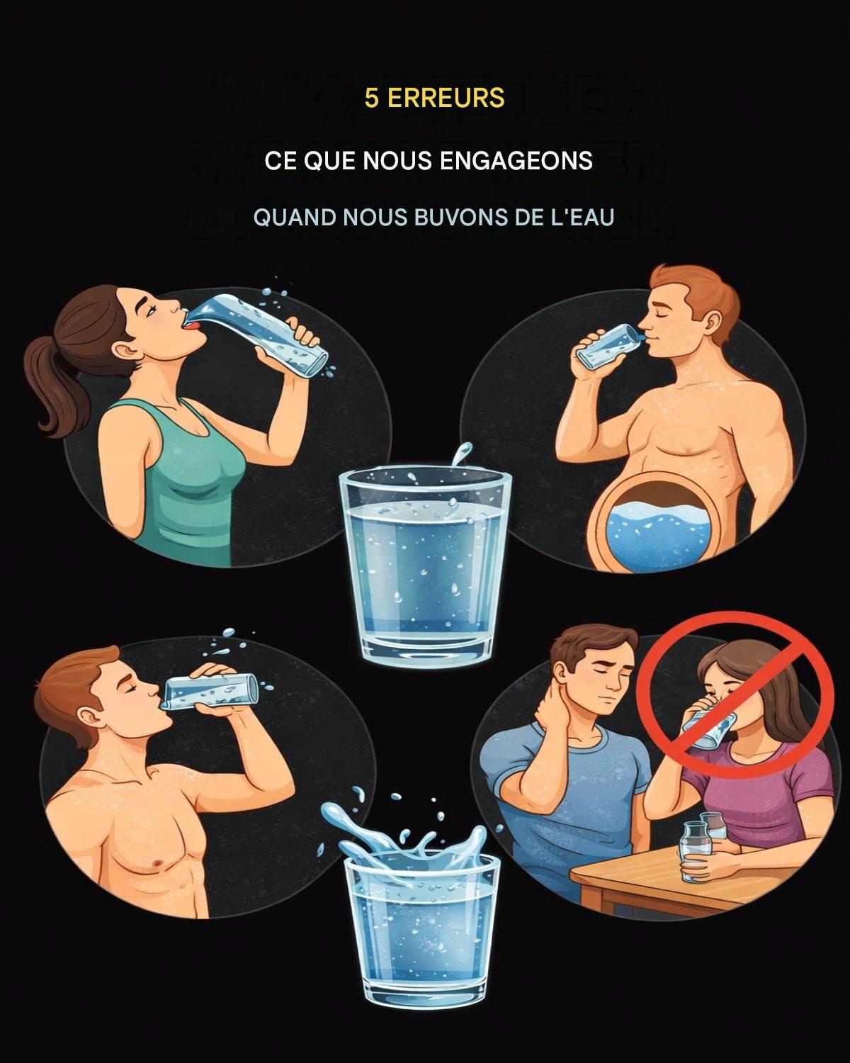 5 erreurs que nous commettons lorsque nous buvons de l’eau…