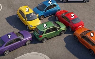 Quelle voiture, mise en marche arrière, résoudra cet embouteillage ?