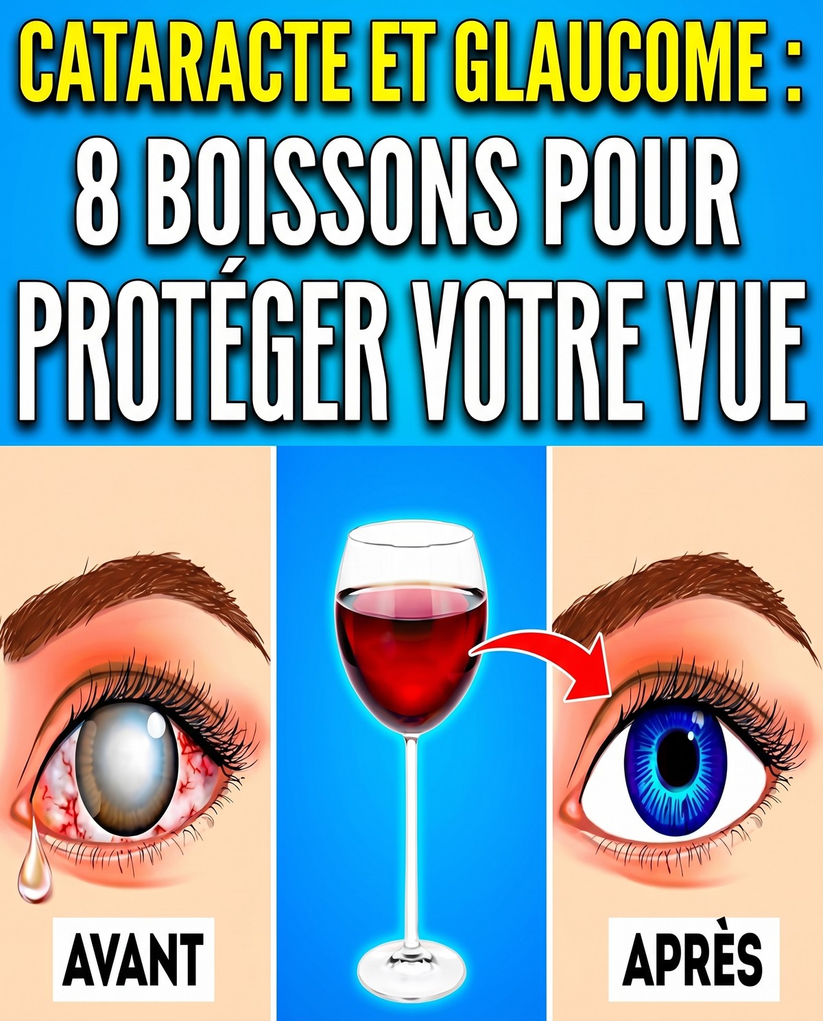 8 boissons qui préviennent les cataractes et le glaucome
