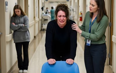 Ma fille de quinze ans se plaignait sans cesse de violentes douleurs au ventre et de nausées constantes. Mon mari pensait qu’elle simulait. Alors, je l’ai emmenée en cachette chez le médecin. Quand elle a vu l’échographie, son visage s’est transformé. Puis elle a murmuré doucement : « Il y a quelque chose à l’intérieur de toi… » Et moi, je n’ai rien pu faire d’autre que hurler.