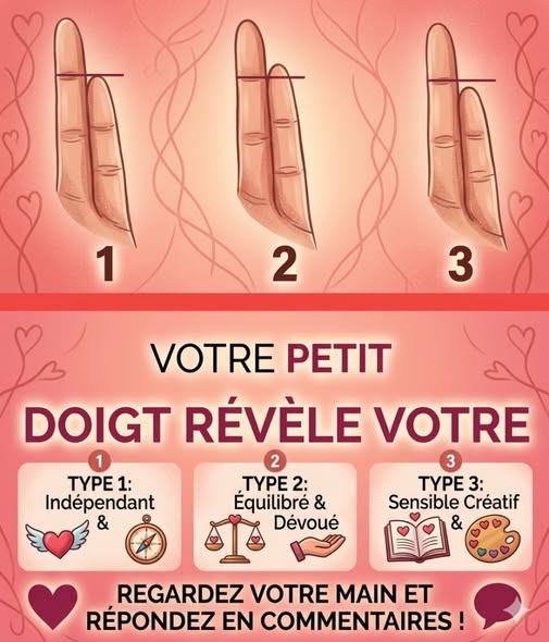 À quoi ressemble votre petit doigt ? Découvrez ce que vous pensez de l’amour.