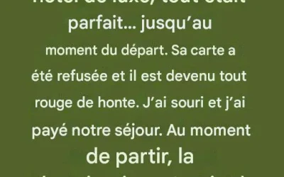 La carte bancaire de son mari est refusée à l’hôtel, la réceptionniste révèle la vérité sur son comportement à sa femme