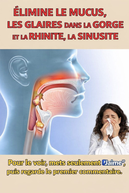 Éliminer le mucus, les glaires dans la gorge et le nez, et la rhinite : remèdes maison