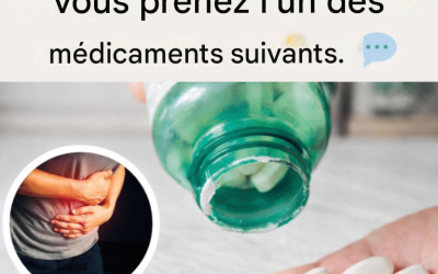 N’utilisez JAMAIS de magnésium si vous prenez l’un des médicaments suivants :