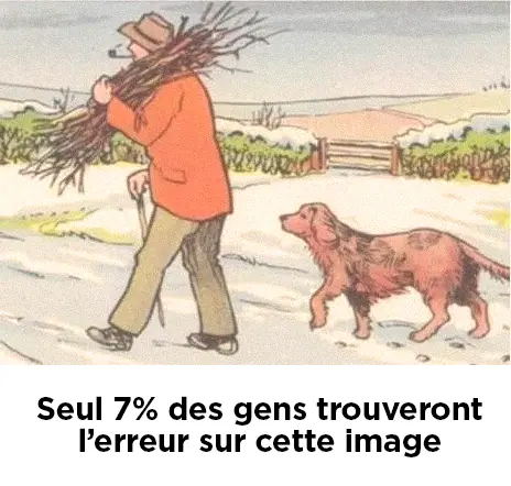 Pouvez-vous repérer l’erreur dans cette scène enneigée ?
