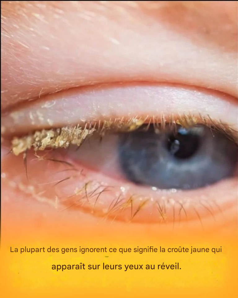 Croûte jaune au réveil : qu’est-ce que cela signifie ?