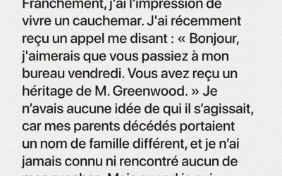Je n’avais pas de famille, j’étais juste une orpheline sans aucun lien avec son passé. Tout a changé avec un appel téléphonique, qui a révélé un héritage inattendu d’un homme dont je n’avais jamais entendu parler et un secret dévastateur.