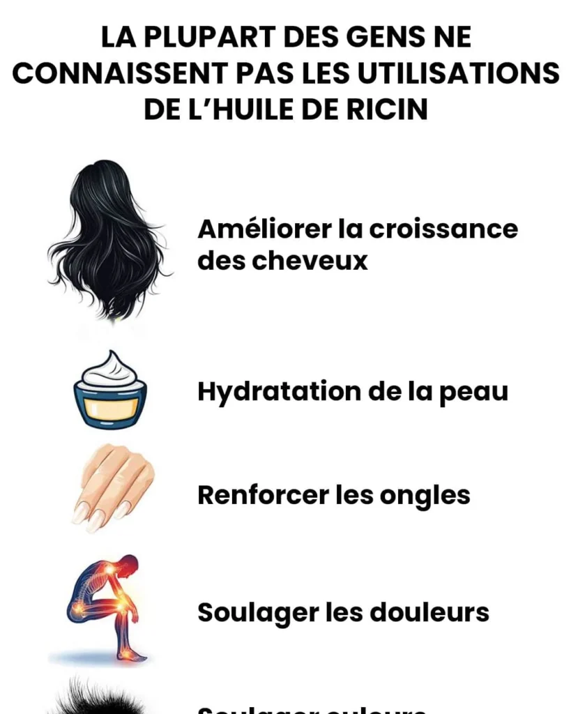 12 utilisations magiques de l’huile de ricin pour votre beauté au quotidien