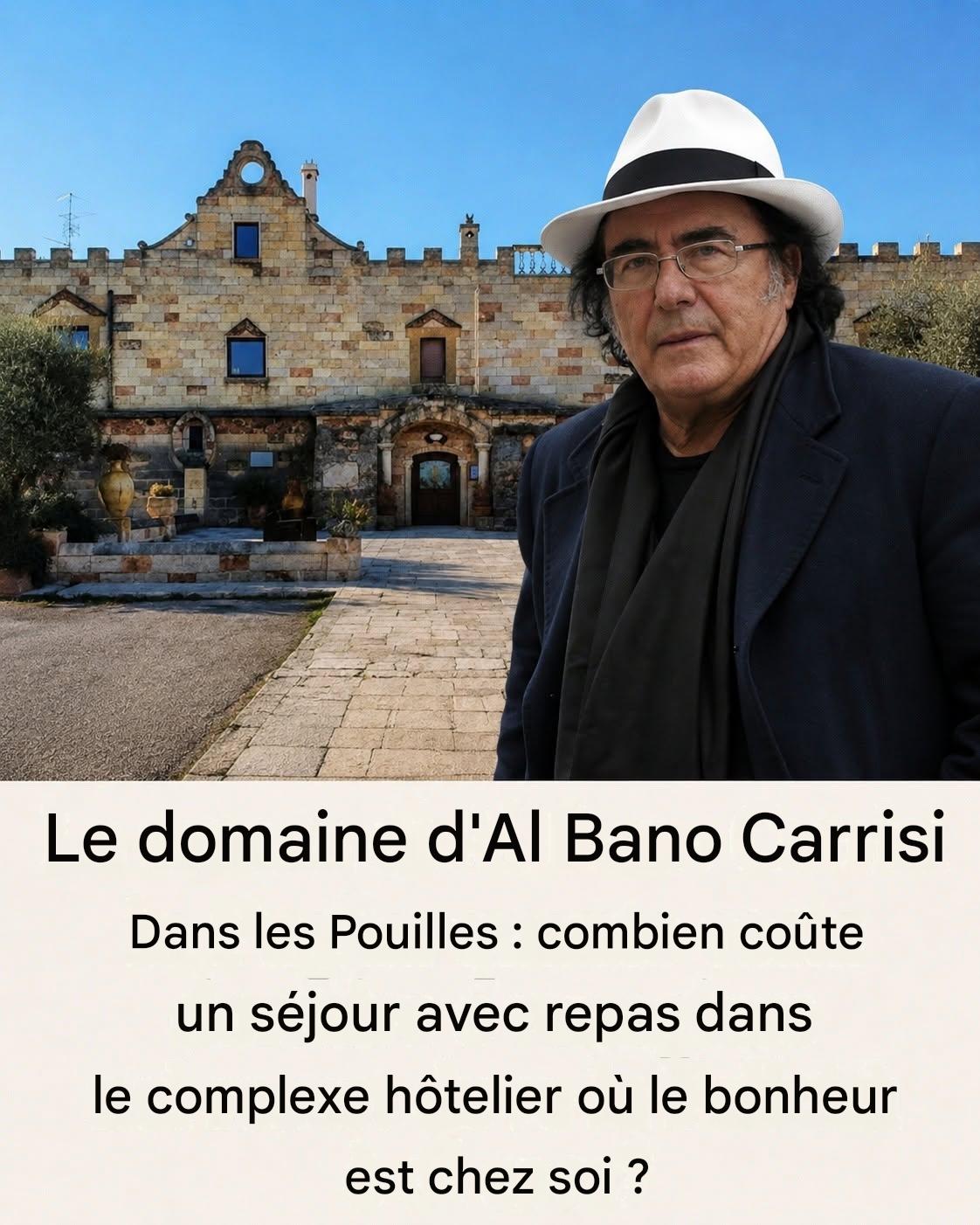 Le domaine d’Al Bano dans les Pouilles, le prix est… Plus…