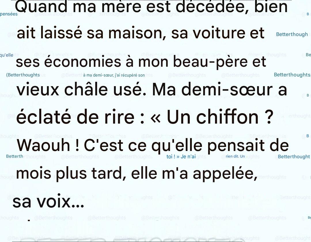Le châle qui a abrité un royaume !!!