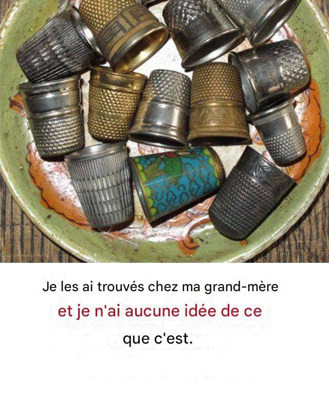 Je les ai trouvés chez ma grand-mère. et je n’ai aucune idée de ce que c’est?