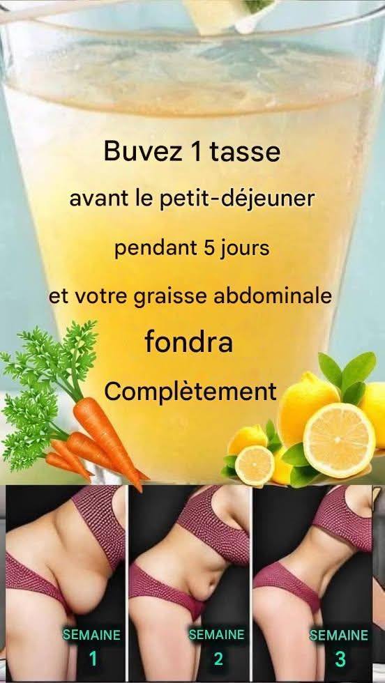 Boisson au citron et à la carotte pour perdre du poids