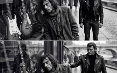 Un sans abri fredonnait Que je t’aime près d’une vieille guitare — Johnny Hallyday à tout entendu