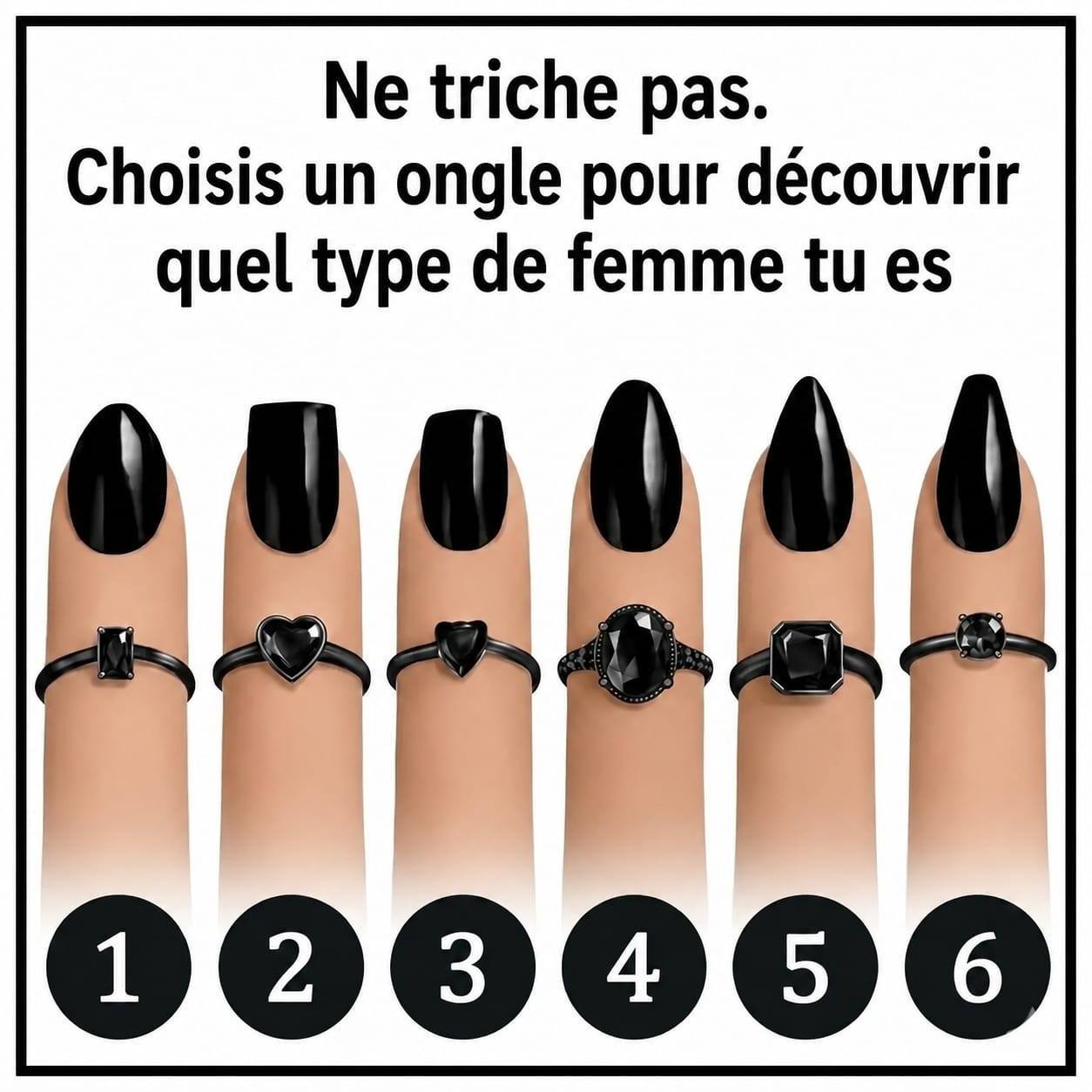 Choisis un ongle et découvre quel genre de femme tu es
