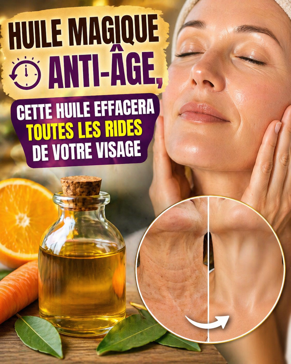 Huile magique anti-âge, ☘️ Cette huile effacera toutes les rides de votre visage